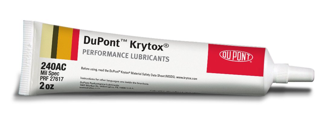 Krytox 240AC Mil-Spec Grease, MIL-PRF-27617 Type III, 2 oz Tube