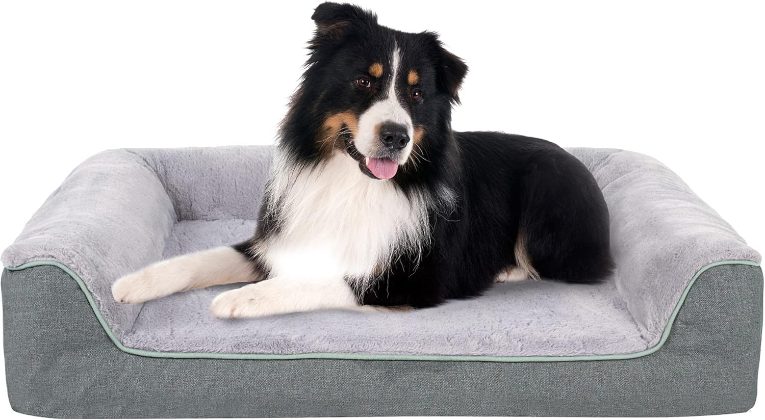 PETABBY Orthopedic Dog Bed Large, Waterproof Thick Foam Dog Bed Sofa with Machine Washable Cover, Comfy Dog Bed Couch for Small Medium Large Dog