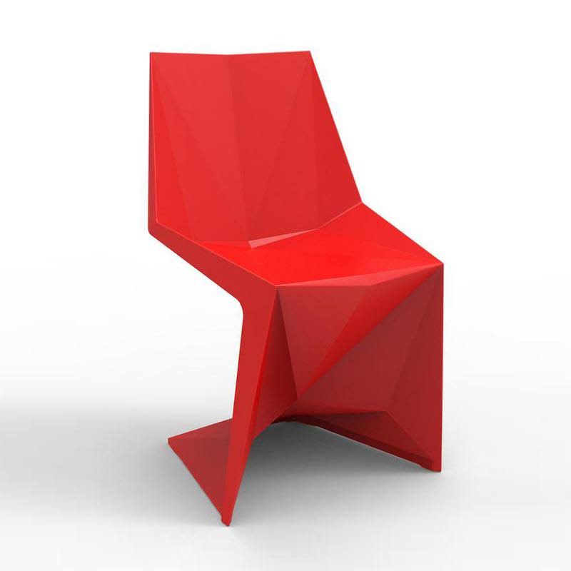 Vondom Voxel Black Matte Side Dining Chair (Set of 4)