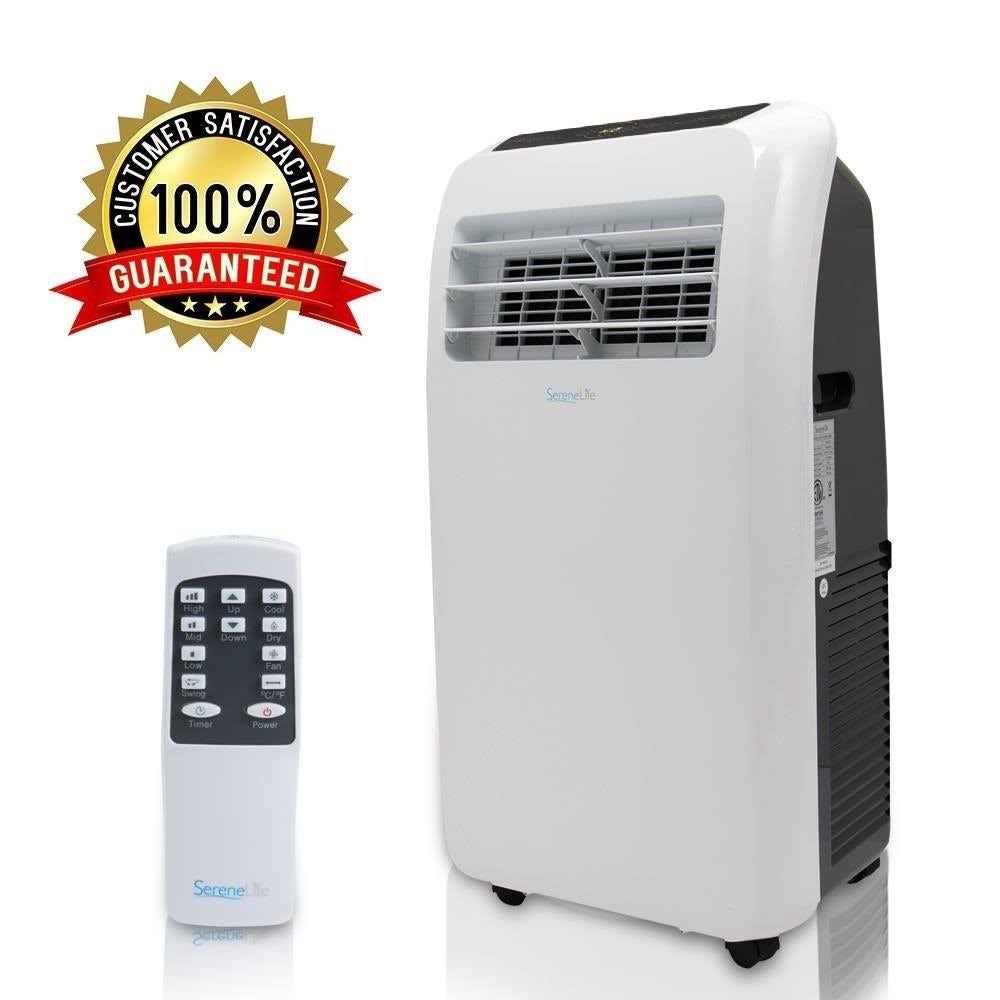 Serenelife Powerful Portable Room Air Conditioner, Compact Home A/C Cooling UNIT. Chilling 10,000 BTU with Built-in Dehumidifier