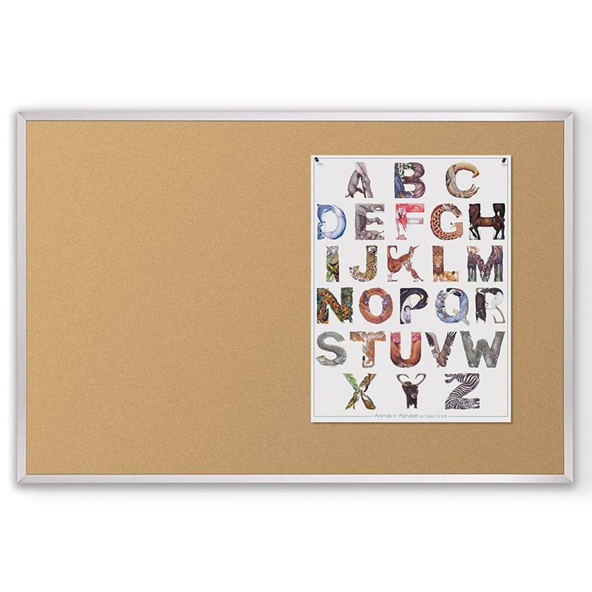 Valu-Tak Tackboard - Aluminum Trim - 33 3/4x22 x 48x22