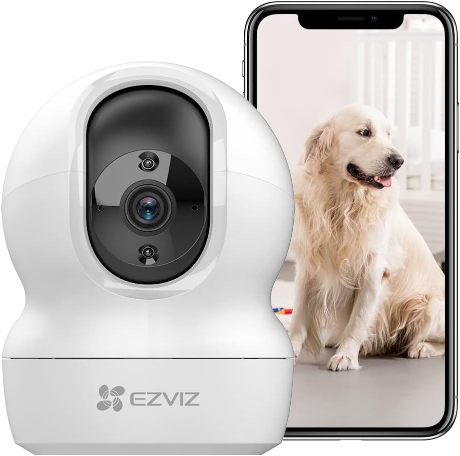 EZVIZ 2K+ Indoor Camera PTZ, Wireless, Auto Tracking, Baby Monitor, Night Vision, Motion Alert, Two Way Talk | CP1 4MP