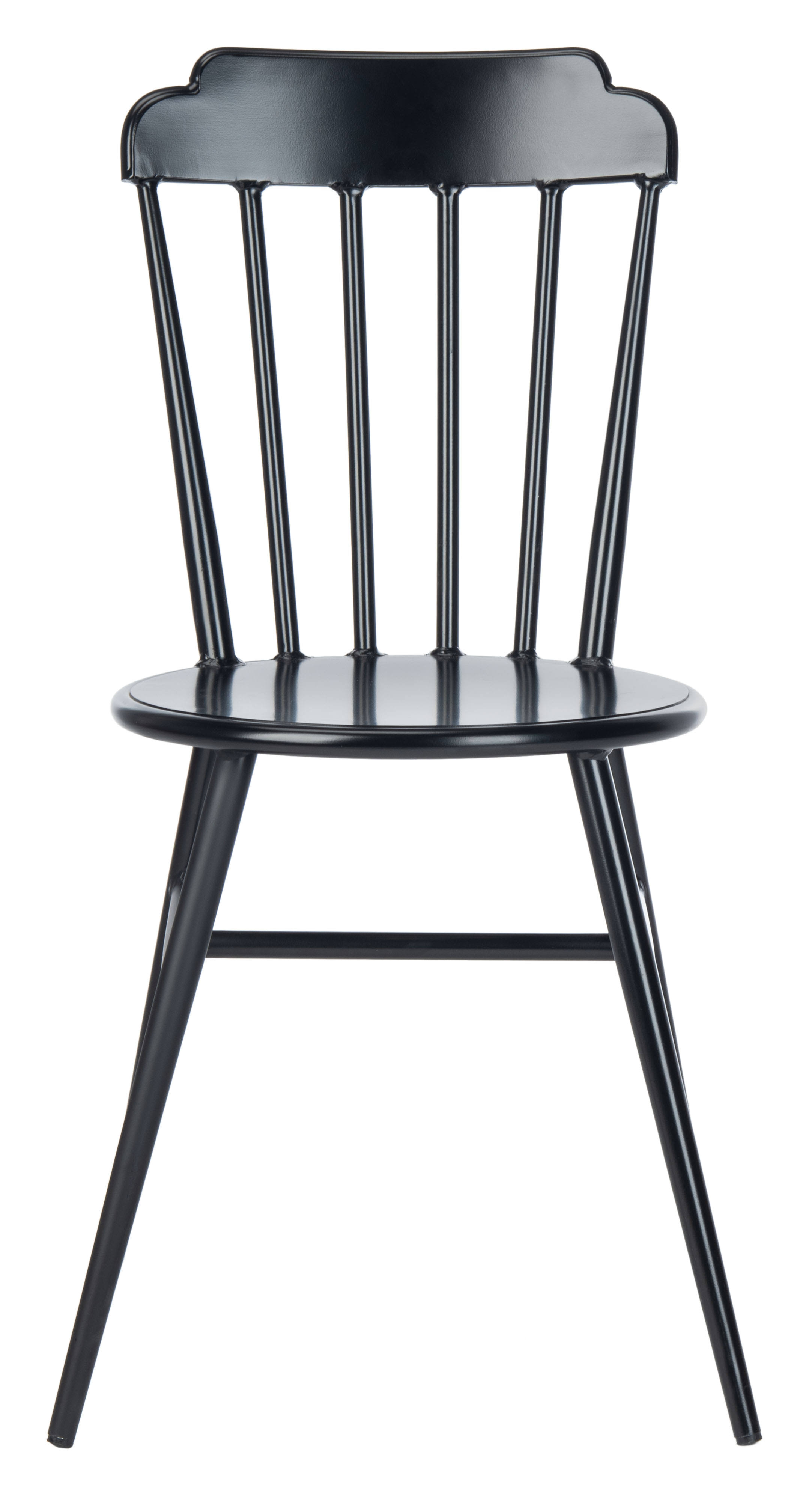 Safavieh Broderick Stackable Side Chair - Matte Black (Set of 2)