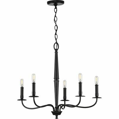 Rourke 5 - Light Candle Style Classic Chandelier Darby Home Co Finish: Black