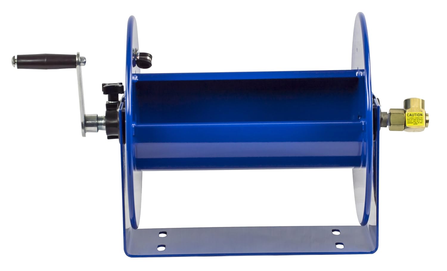 Coxreels 117-3-250 Hand Crank Steel Hose Reel, 100 Series, 3/8&rdquo; x 250&rsquo;, up to 4,000 PSI - Easy-to-Use Compact Design - Adjustable Tension Break - Heavy-Duty Steel Construction, Made in the USA, Blue