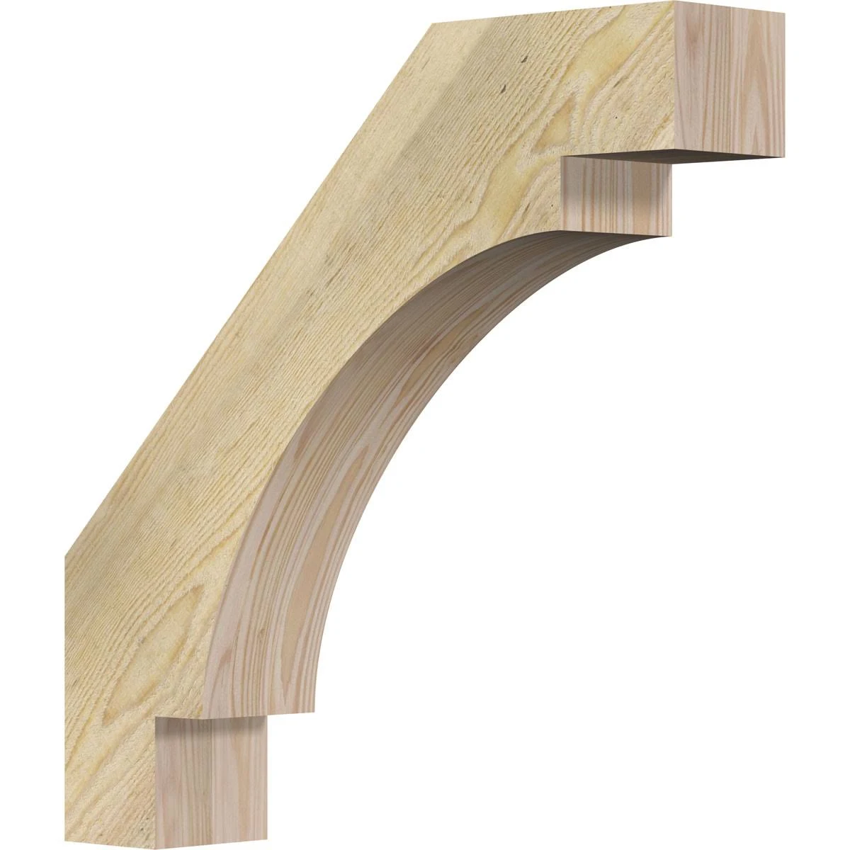 4x22W x 20x22D x 20x22H Merced Rough Sawn Brace, Douglas Fir