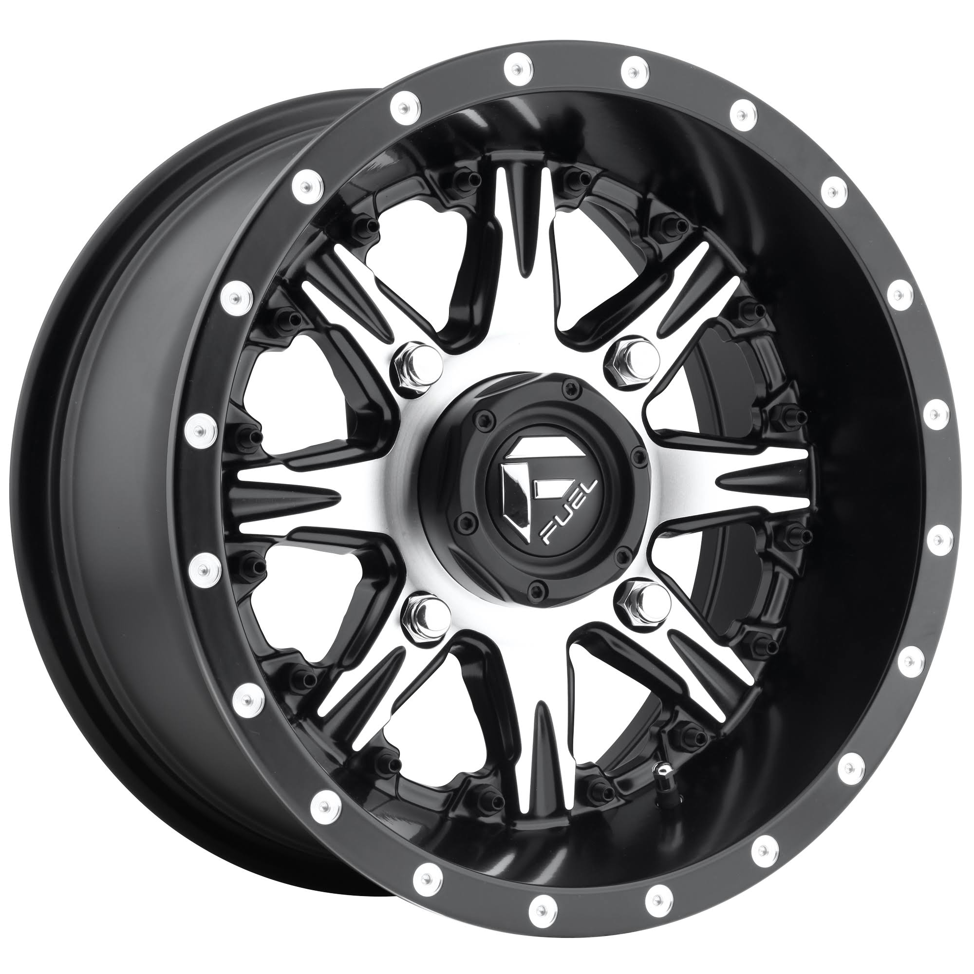 Fuel Wheels D5411470A544 Nutz UTV 14x7 4x156 Machined Black Wheel | Universal