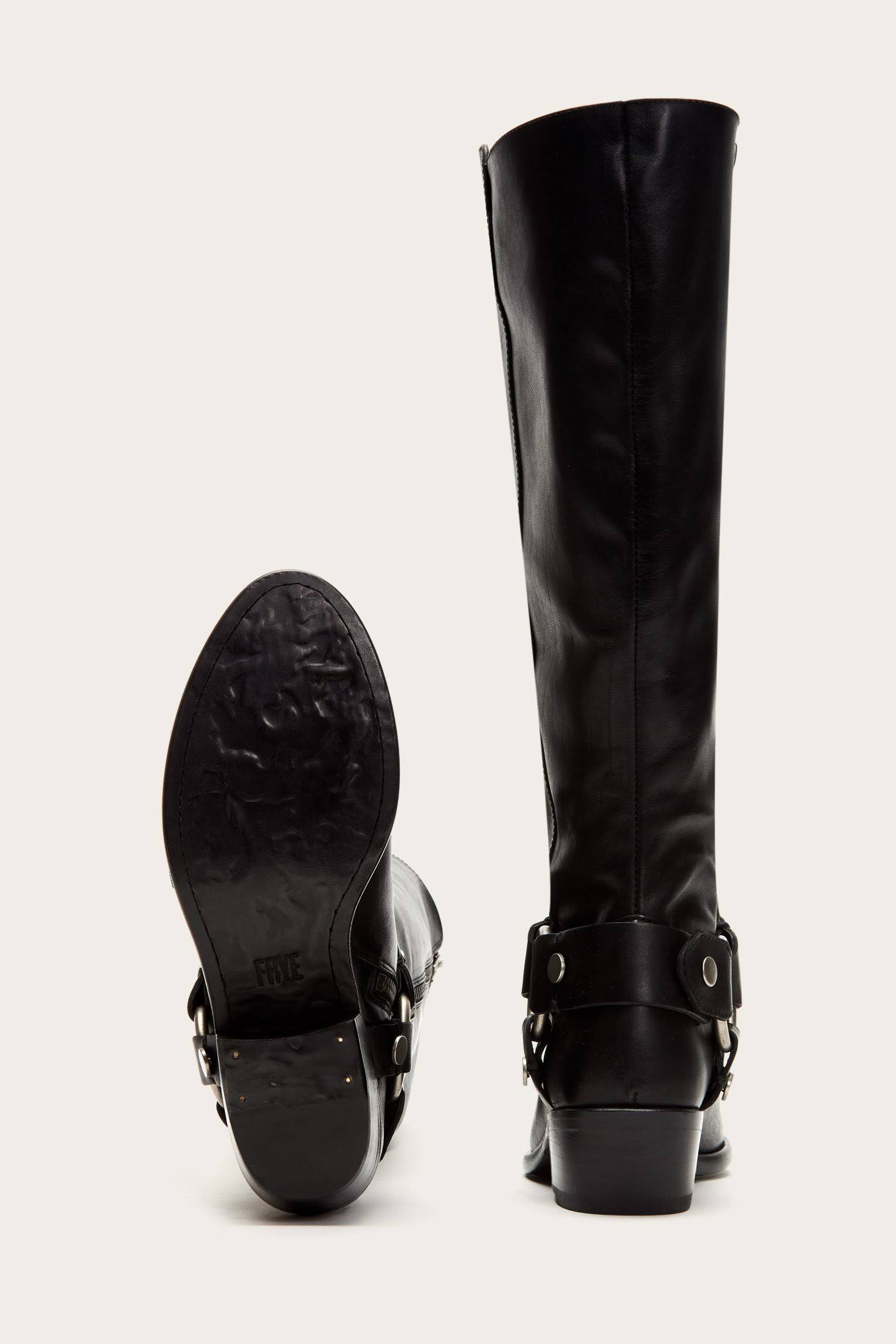 Frye | Carson Harness Tall Wide Calf | 5.5 US | Black