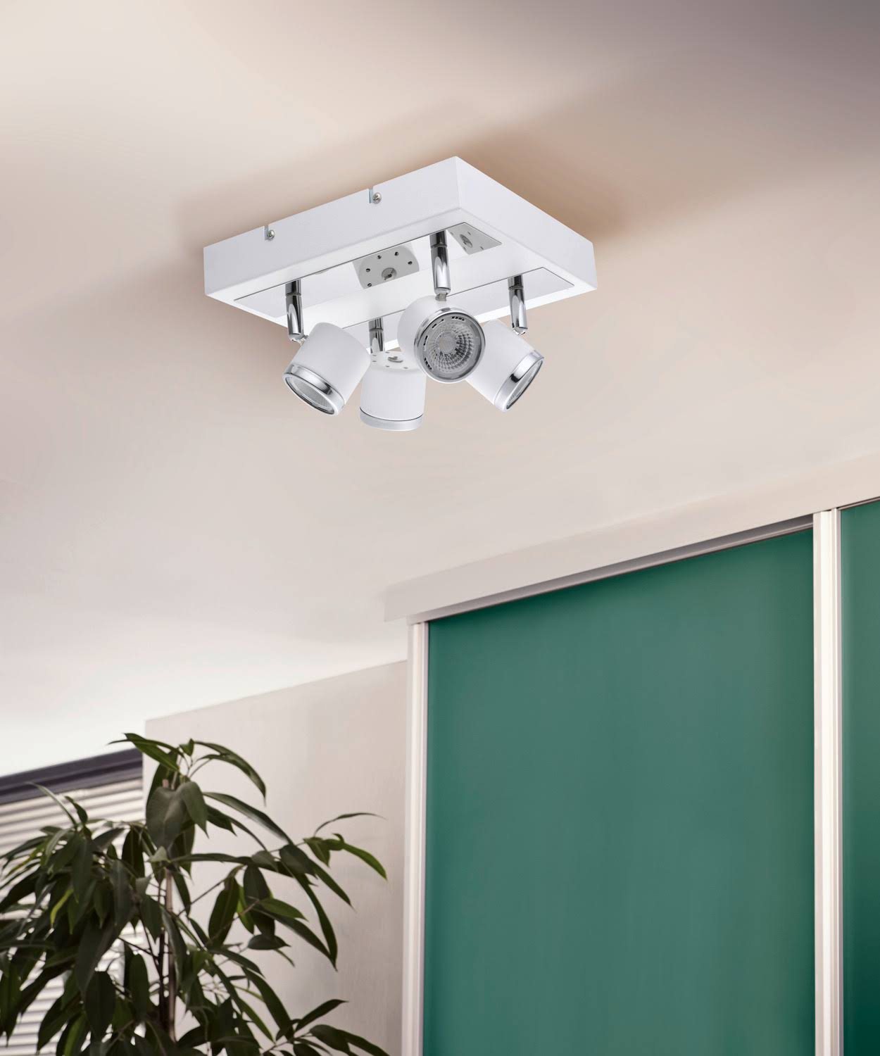 Eglo Lighting 94559A Pierino 1 LED Track Light, White / Chrome