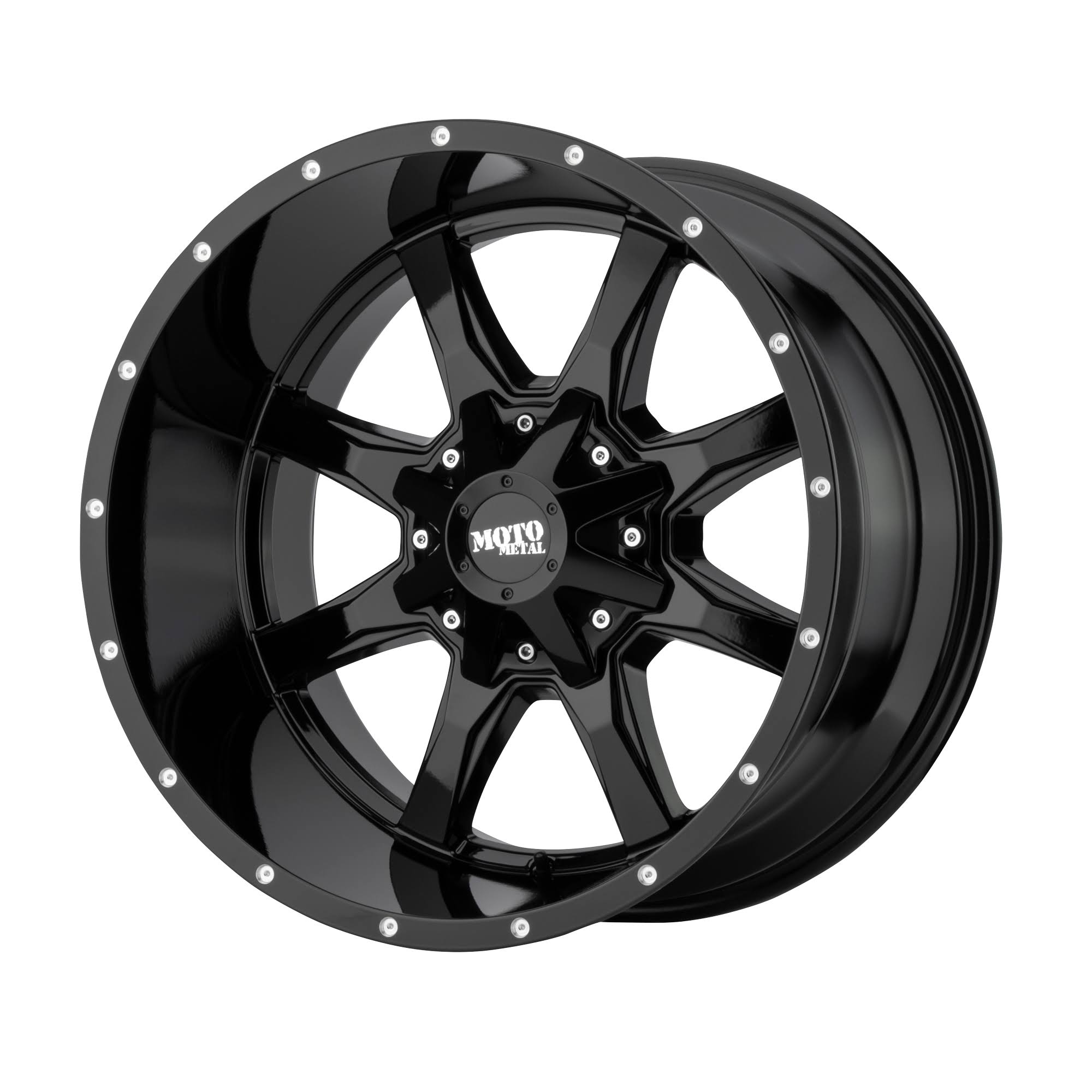 Moto Metal MO970 20x9 Blank Gloss Black w/ Milled Lip (18 mm)