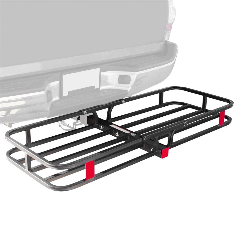 53x22 Hitched Mounted Steel Cargo Carrier Basket with A 500 lb. Capacity