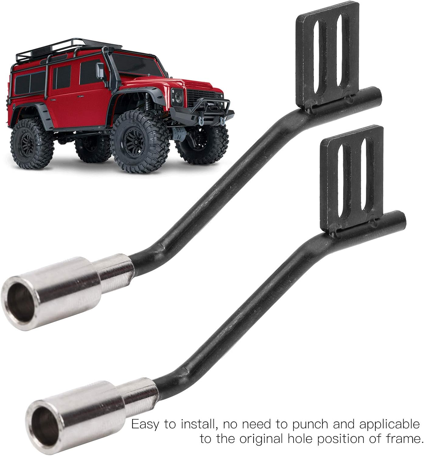 Dilwe 1/10 Scale RC Simulation Decoration Exhaust Pipe Accessory Suitable for scx10 Model Parts