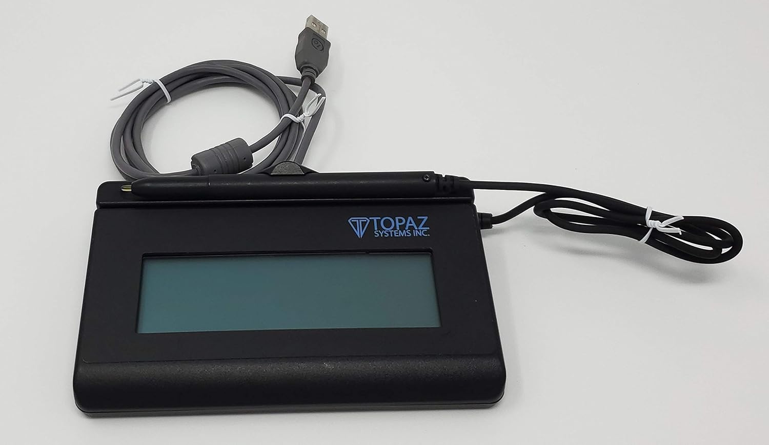 TOPAZ SignatureGem T-LBK462-HSB-R 1X5 Backlit LCD Signature Capture Pad USB Connection (Renewed)