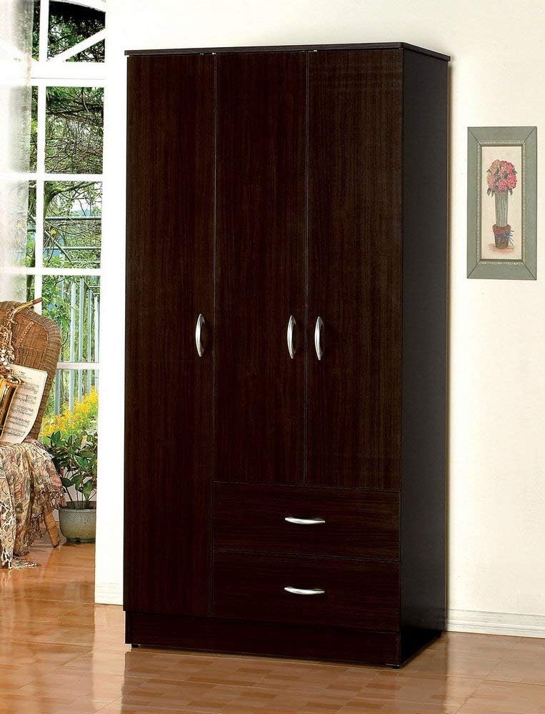 Acme Olean Wardrobe Set, Espresso Finish