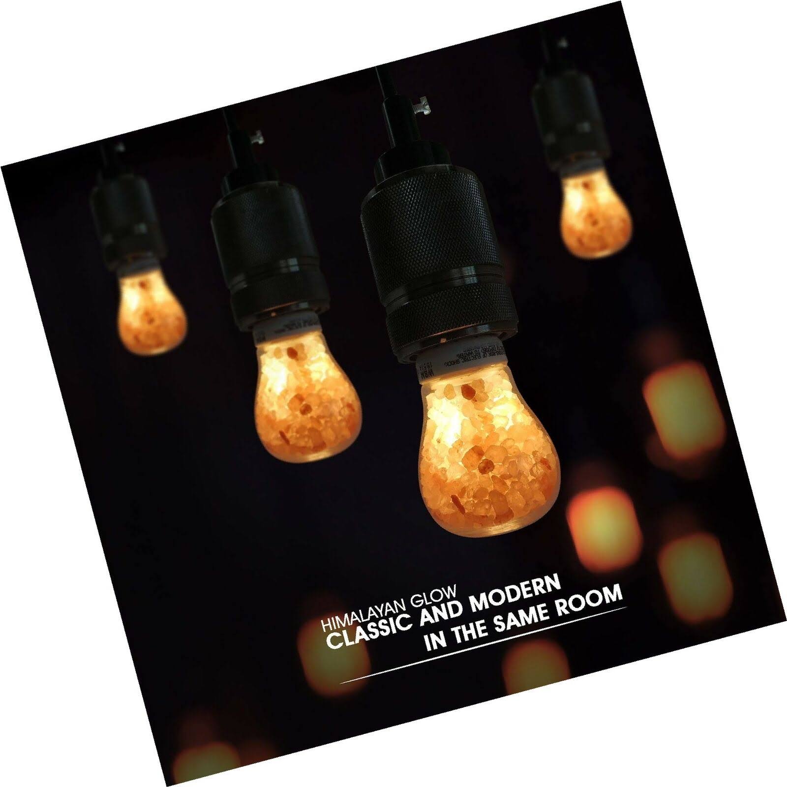 Himalayan Glow Edison Salt Light Bulb,Natural Style Light Bulb 5W, Warm Amber Glow | 6-Pack