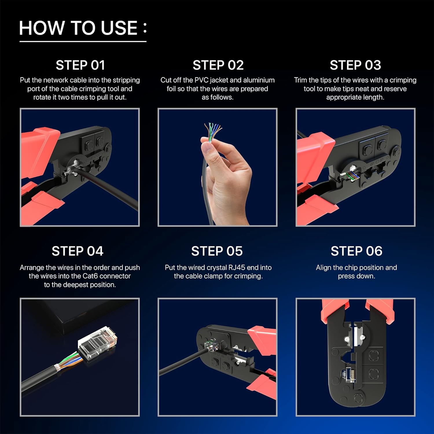 Cat6 Heavy Duty Outdoor Cable 300 ft - Black - Zero Lag Pure Copper, Waterproof Ethernet Cable Suitable for Direct Burial Installations. Free Tools & Accessories Included