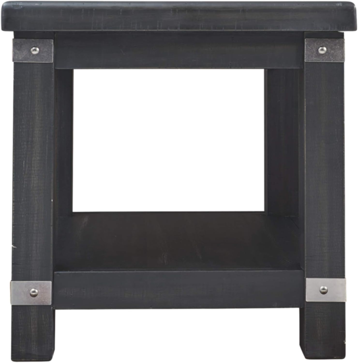 Signature Design by Ashley Delmar Rectangular End Table, Black