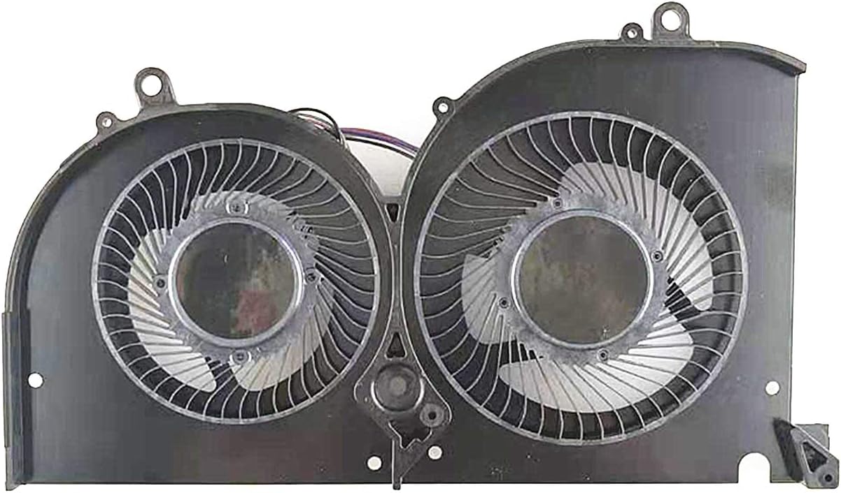 QUETTERLEE Replacement New Laptop GPU Cooling Fan for MSI GS75 P75 WS75 MS-17G1 MS-17G2 MS-17G3 Series BS5005HS-U3J 17G1-G-CW 17G1-G-CCW GPU DC5V 1A Fan Pack of 2