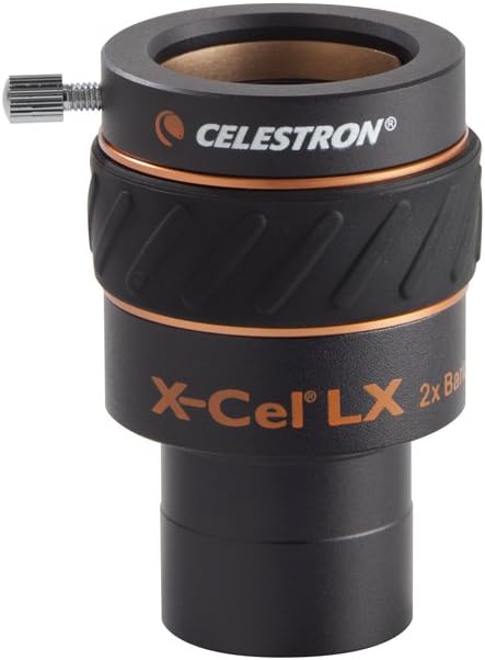 Celestron 93529 X-Cel LX 1.25-Inch 2x Barlow Lens (Black)