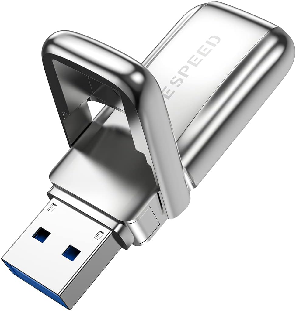 USB Flash Drives 64GB, MOVESPEED Thumb Drives, Portable USB 3.0 Memory Stick, High-Speed USB Storage Disk, Jump Drive Speed up to 100MB/s Zip Drive with Zinc Alloy Body Pack of 2