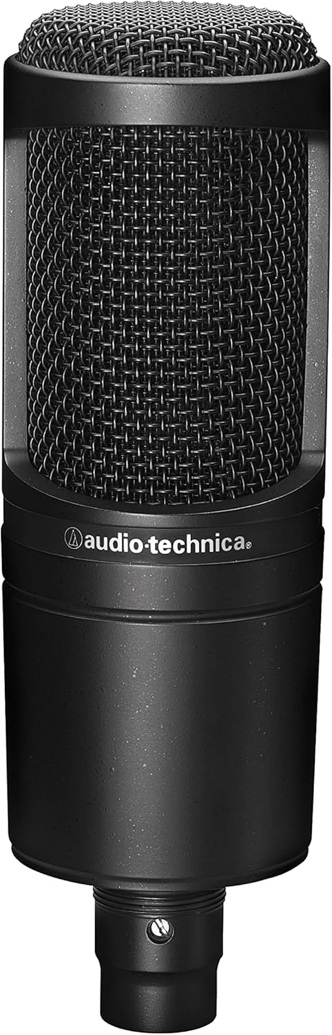 Audio-Technica AT2020USB+ Cardioid Condenser USB Microphone, With Built-In Headphone Jack & Volume Control, Perfect for Content Creators