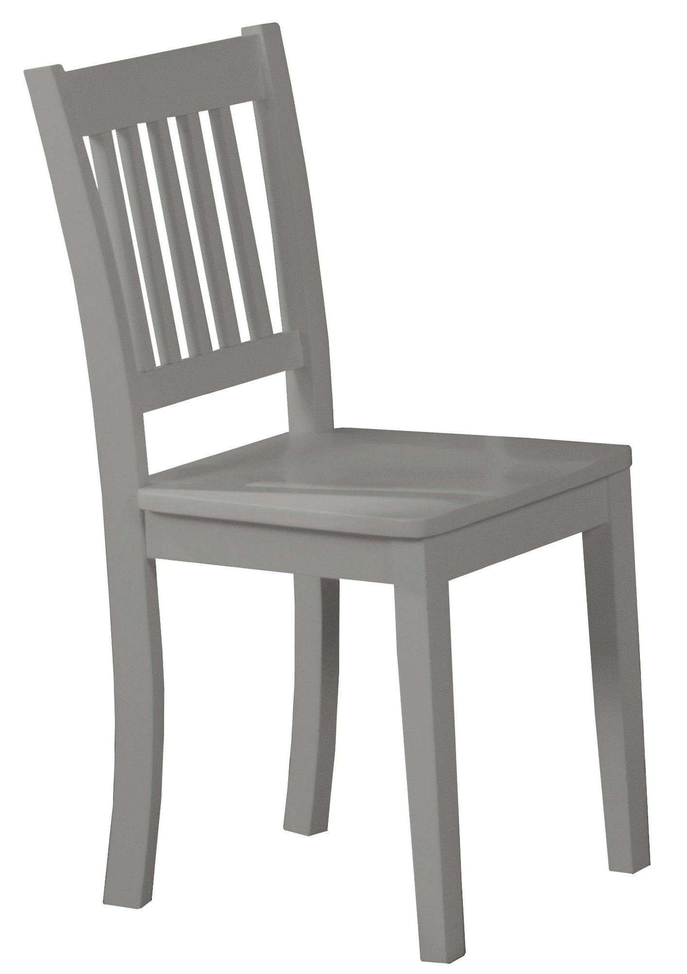 Hillsdale Kids and Teen Ladder Back Wood Desk Chair, Gray