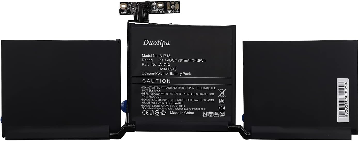 Duotipa A1713 Compatible with MacBook Pro 13