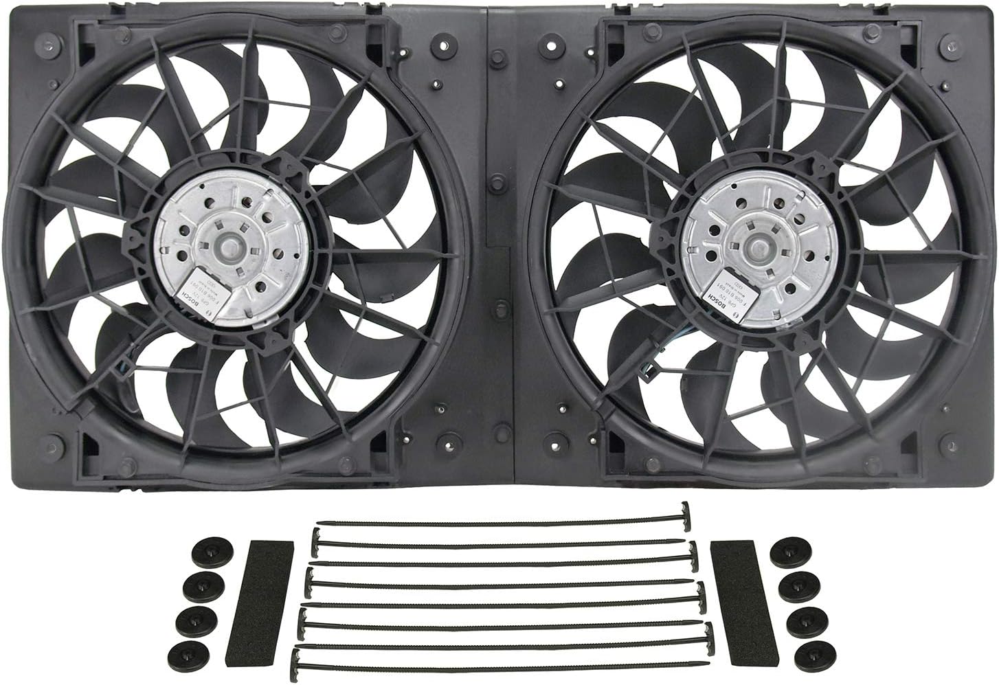 Derale 16928 High Output Dual Radiator Fan,Black