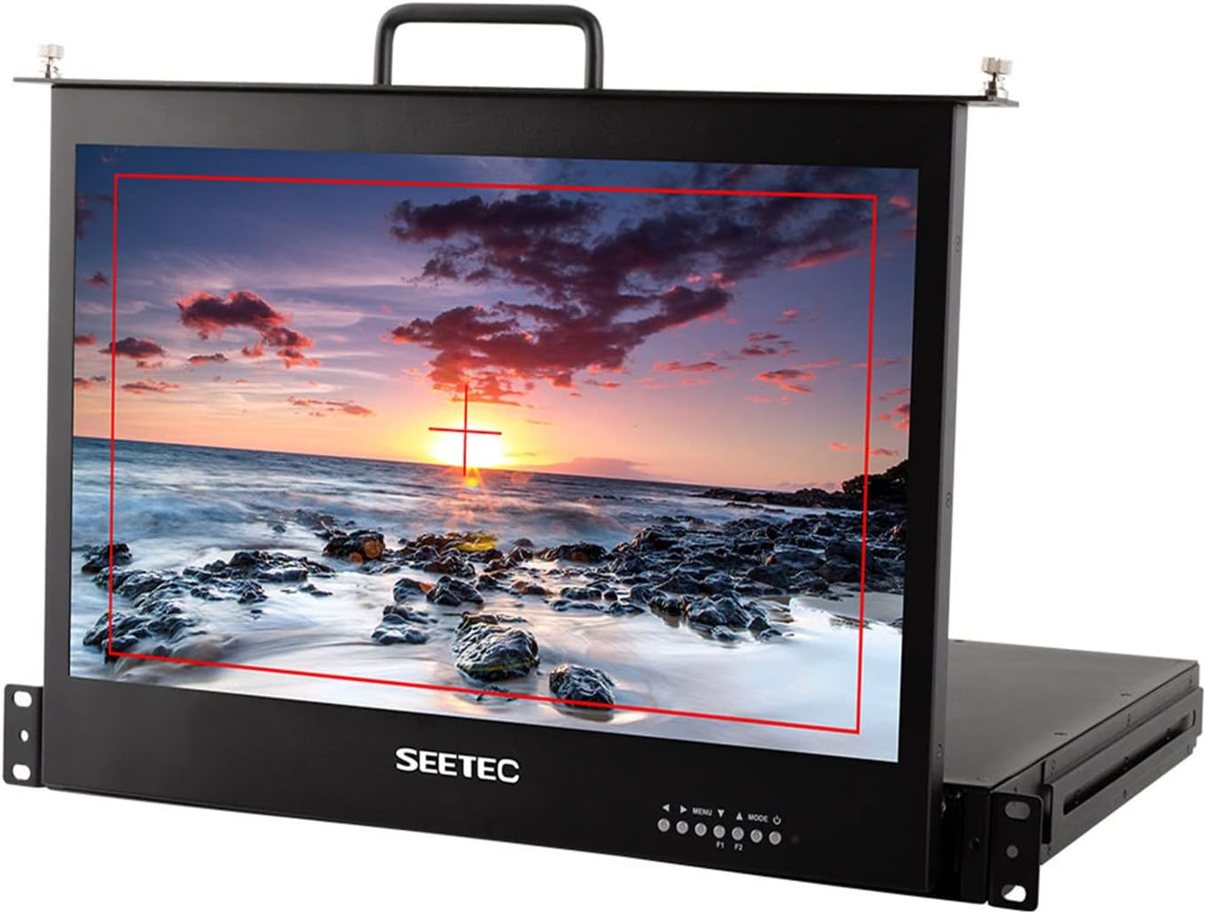 SEETEC 17.3 Inch 1RU Pull Out Rack Mount Monitor Full HD 1920x1080 SC173-HSD-56(HDMI/SDI)