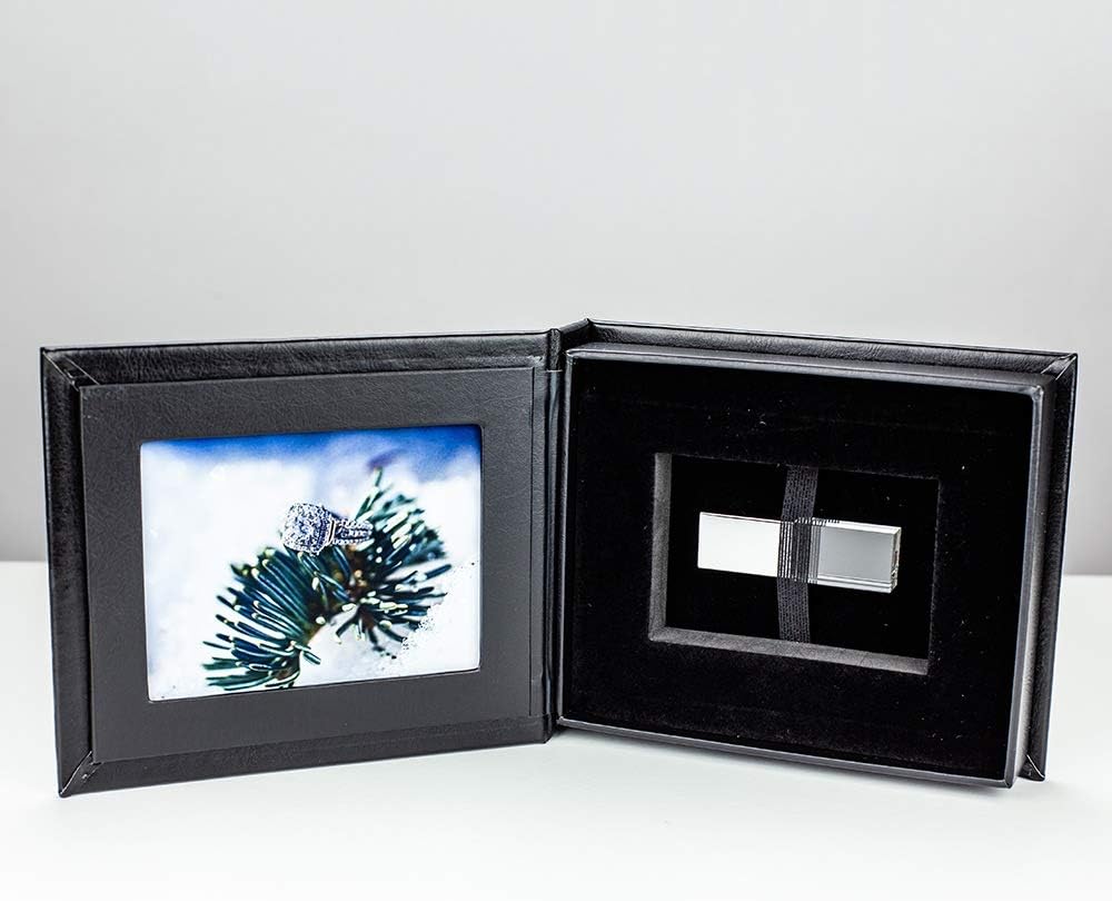 Flashscot Custom USB Box for Photographers or Presentation - Linen Devotion - 4GB USB Pack of 2