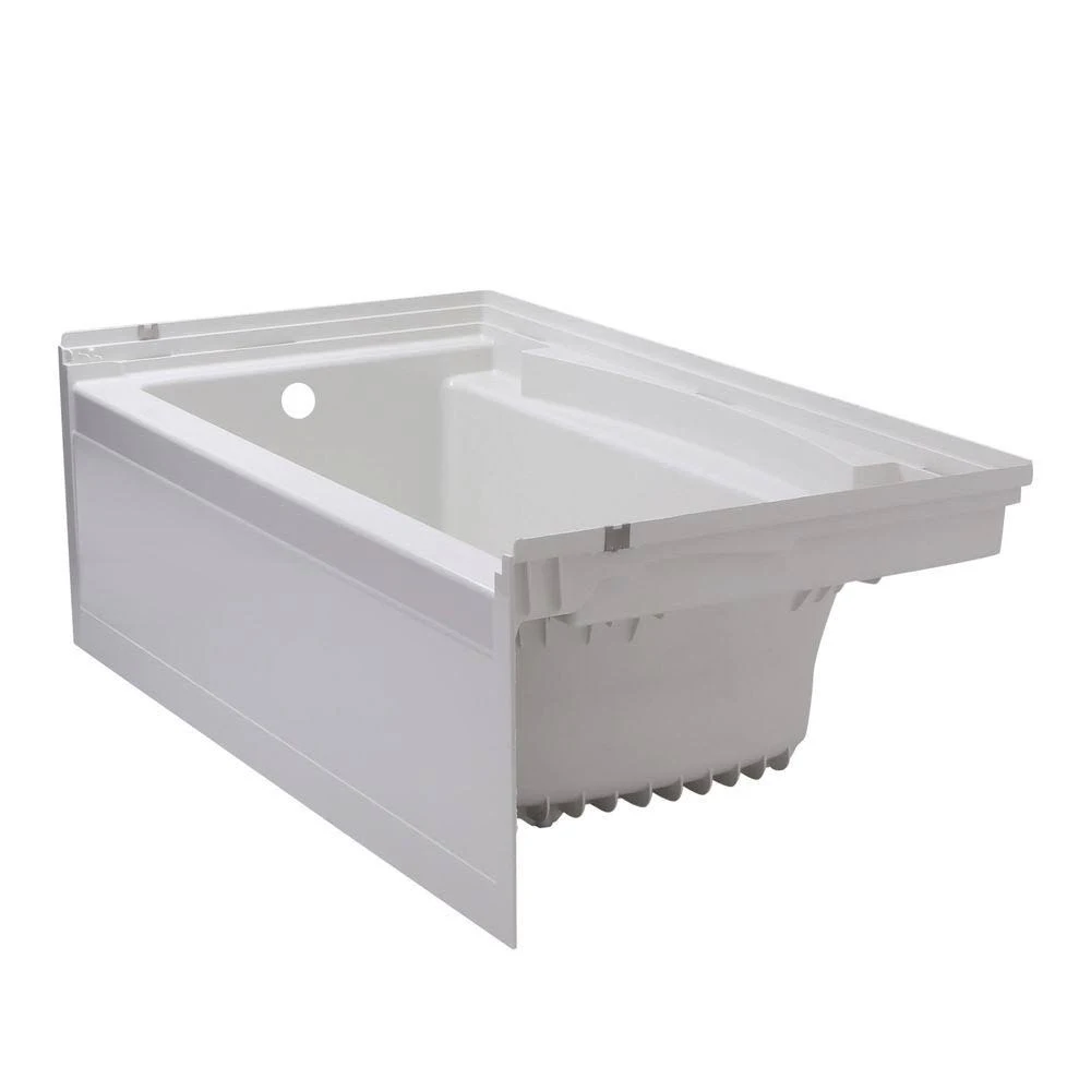 Sterling 71151110-0 Accord White 60x22 x 32x22 Soaking Tub with Left Drain