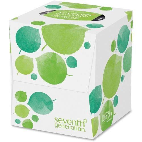 Seventh Generation 100% Recycled Facial Tissues - 2 Ply - 7.80x22 x 9x22 - White