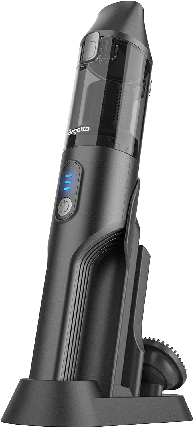Handheld Vacuum Cleaner Cordless, Portable Lightweight Hand Vacuum Bagotte, Rechargeable 2600mAH Li-ion Battery, 3H Quick Charge, 35Min Long Run Time for Home Car Pet Hair Deep Cleaning