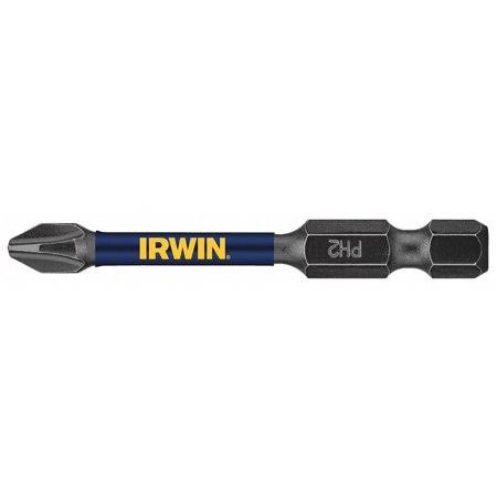 Irwin #2 Phillips Impact Power Bit, 1/4 in Hex - 1838487