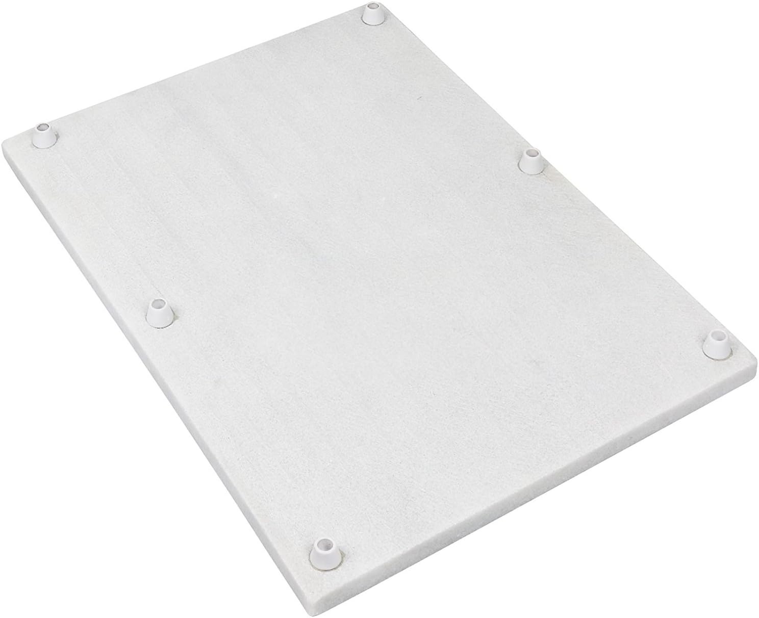 Greenco GRC0552 White Marble Pastry Board, 16 x 12 Pack of 2