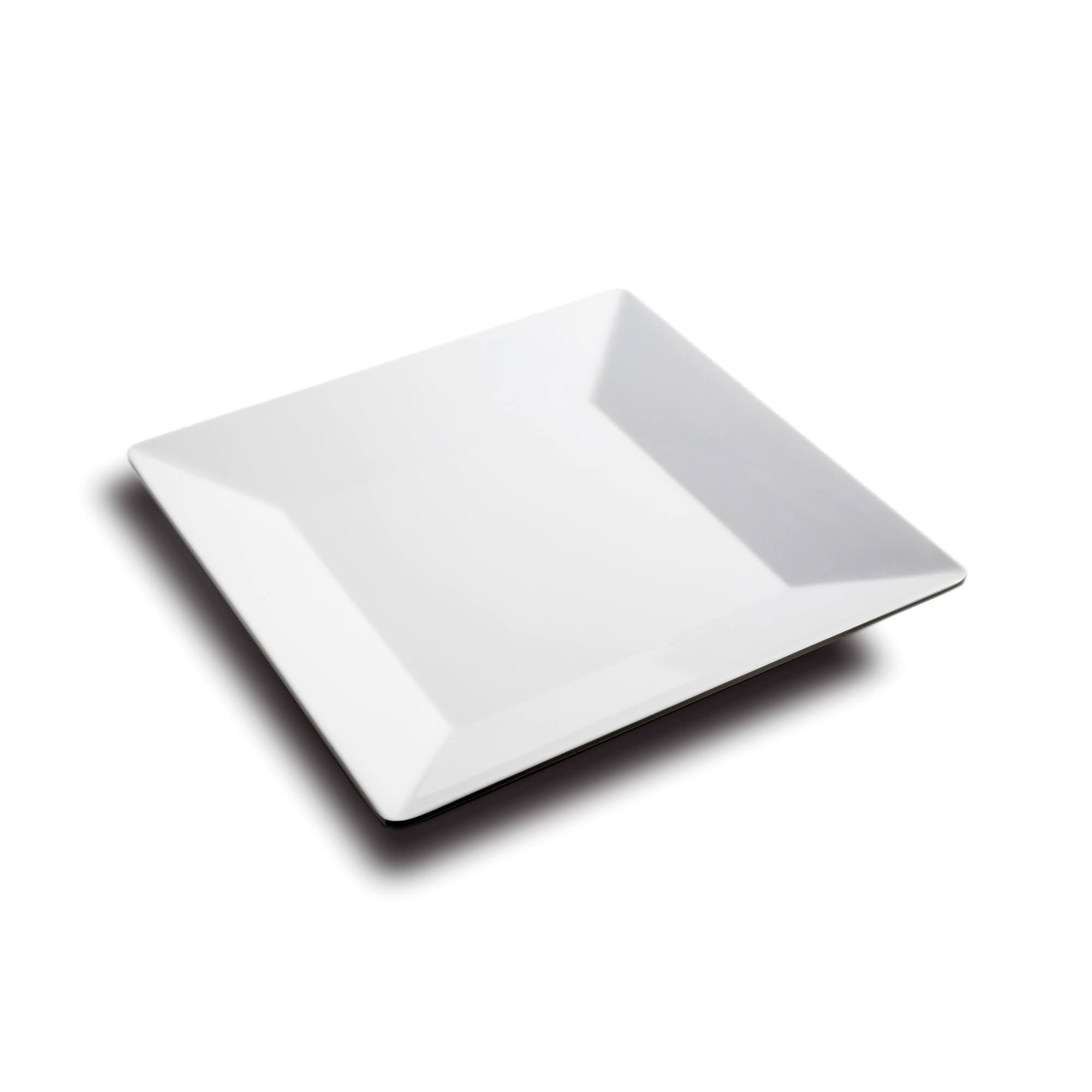 Rome, Square Buffet PLATE, 12x22Sq., Melamine, White,6 Packs