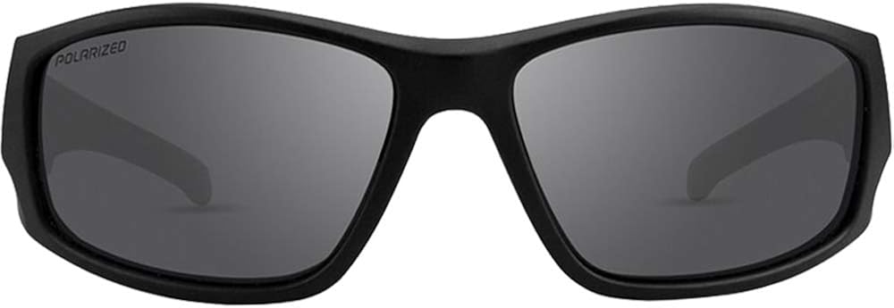 Epoch 12 Sport Fashion Motorcycle Riding Sunglasses Black with Smoke Polarized Lens