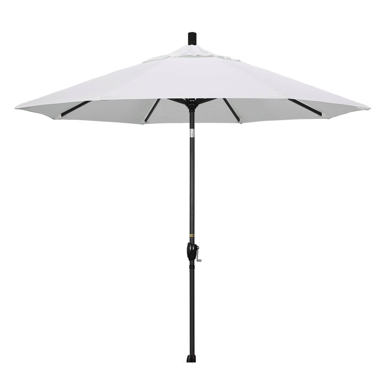 California Umbrella 9 ft. Aluminum Push Button Tilt Market Umbrella Pacifica Natural