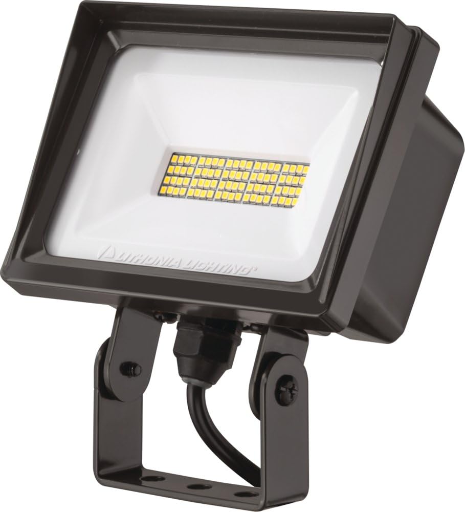 Lithonia Lighting QTE LED P3 40K 120 THK DDB M6 Flood Light, Dark Bronze Pack of 2
