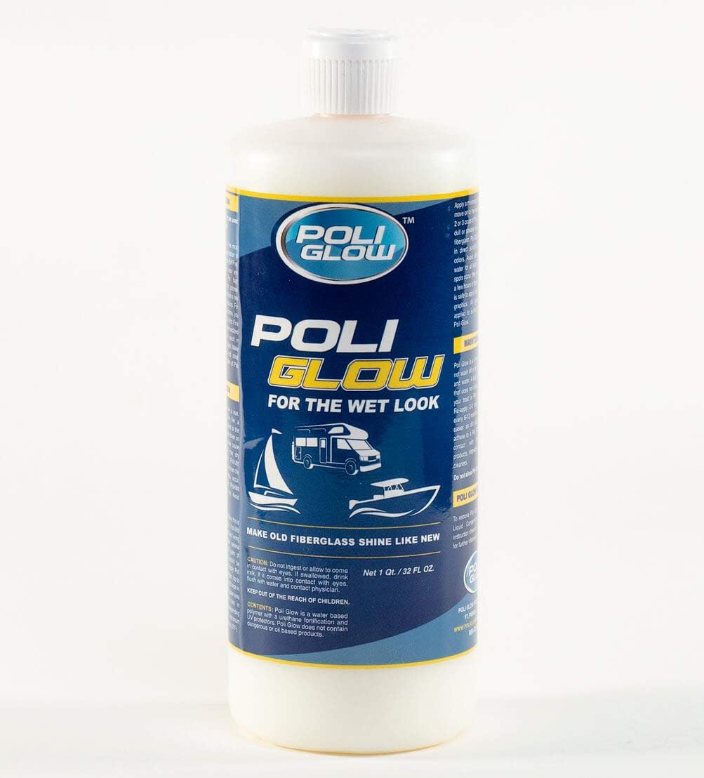 Poli Glow — 32 Ounce Fiberglass Restorer. Made for Boats and RVs and More. Pack of 2