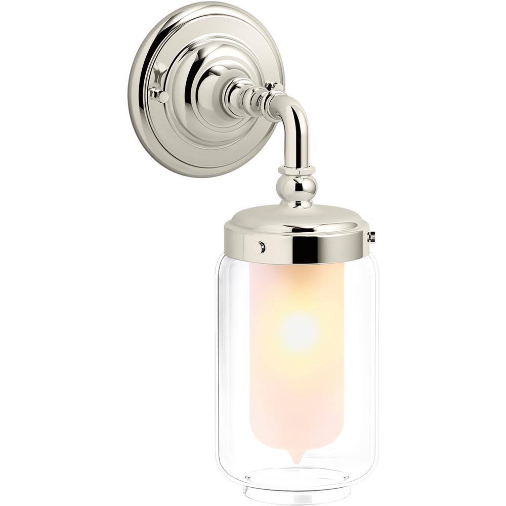 Kohler K-72584-SN Artifacts Wall Sconce - Vibrant Polished Nickel
