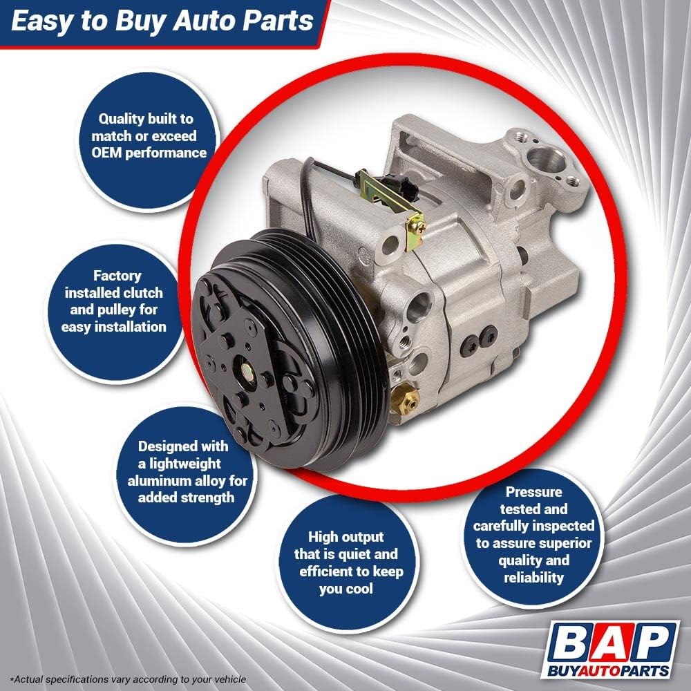 AC Compressor & A/C Clutch For Nissan Altima 1998 1999 2000 2001 - BuyAutoParts 60-01770NA NEW