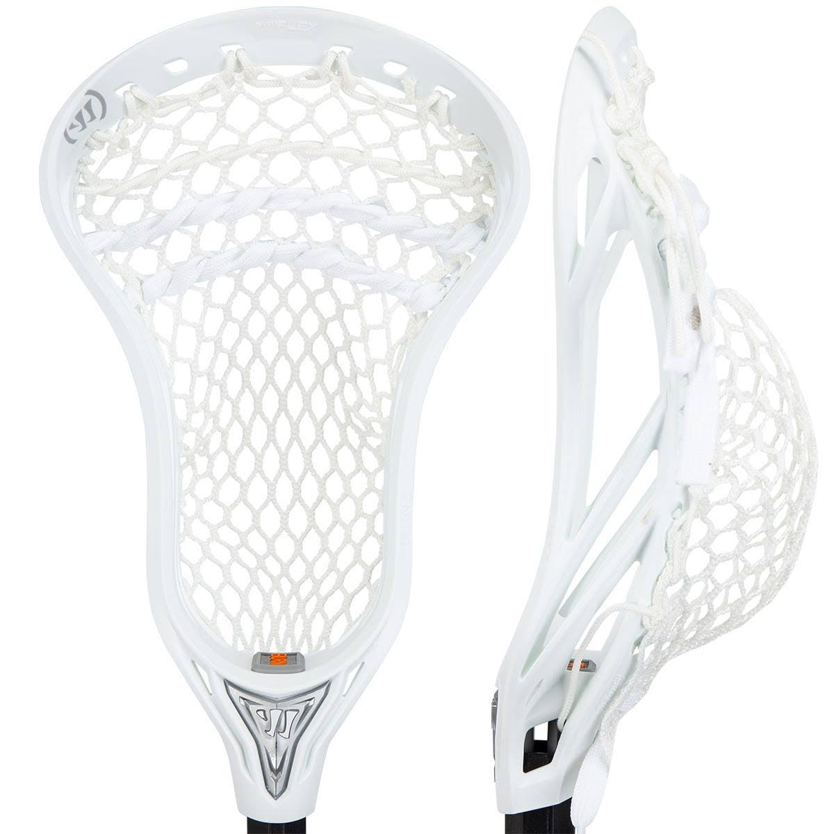 Warrior Burn 2 Strung Lacrosse Head in White