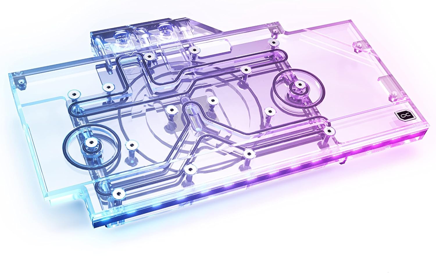 Alphacool Eisblock Aurora GPX-N GPU Water Block & Backplate, RTX 3080/3090 ROG Strix, Plexi