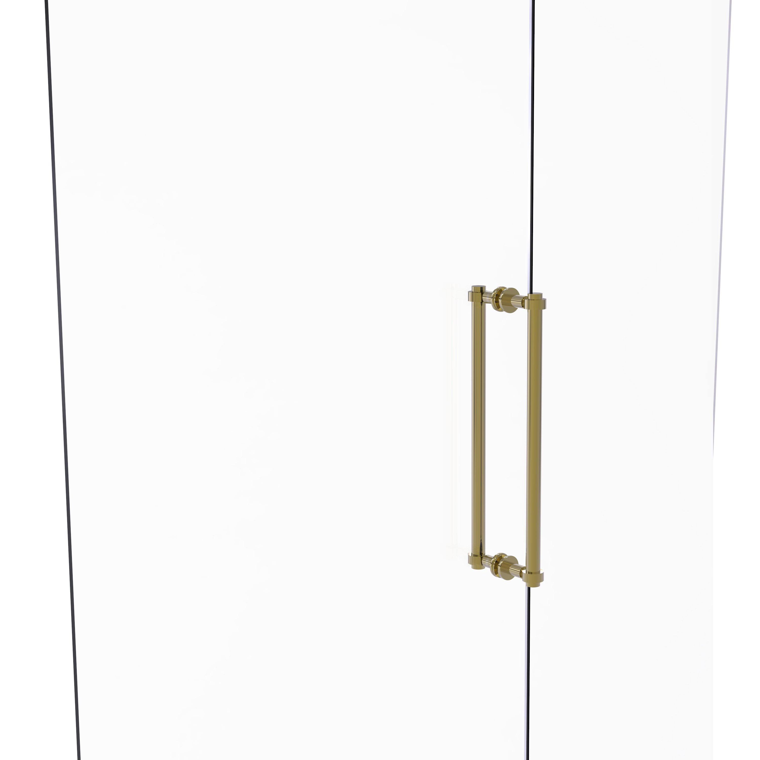 Allied Brass Contemporary 18 inch Back to Back Shower Door Pull Unlacquered Brass 404-18BB