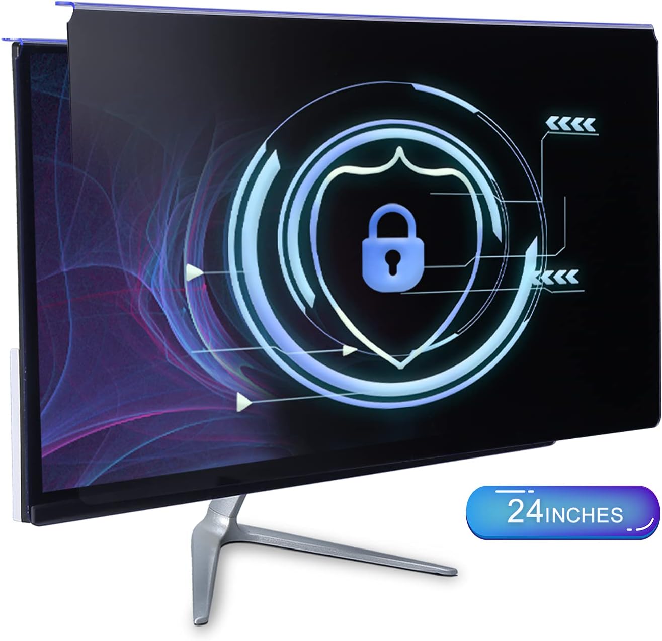 DEJIMAX Privacy Screen Filter, Hanging Computer Privacy Screen Film for 21.5