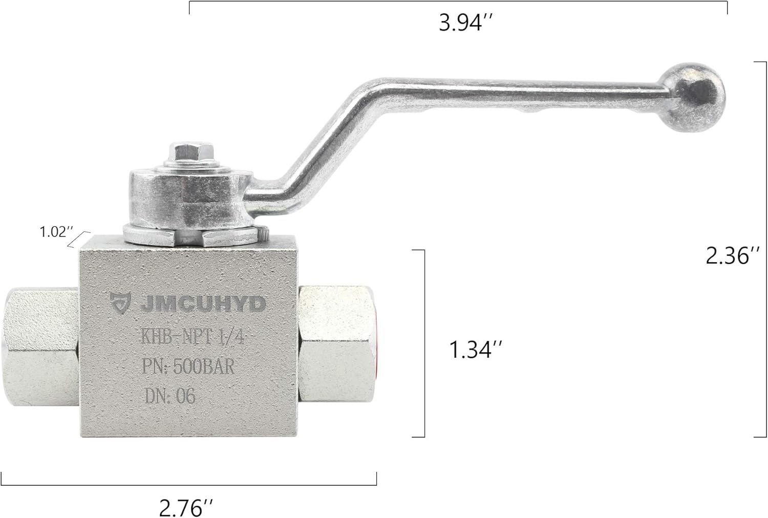 JMCUHYD Hydraulic Ball Valve KHB 1/4