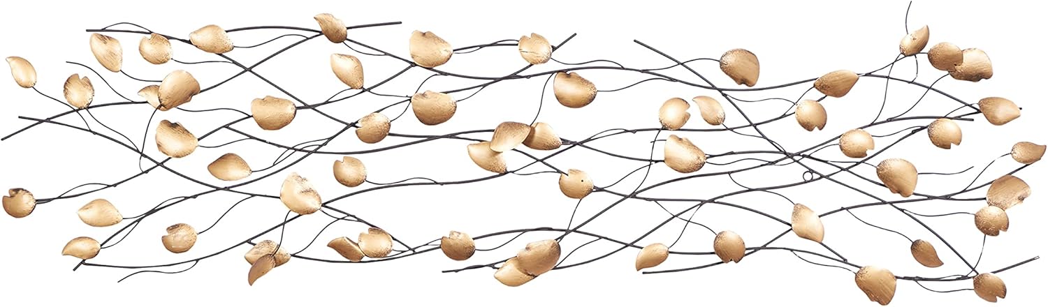 Deco 79 Metal Wall Decor, 60 by 16-Inch Pack of 2