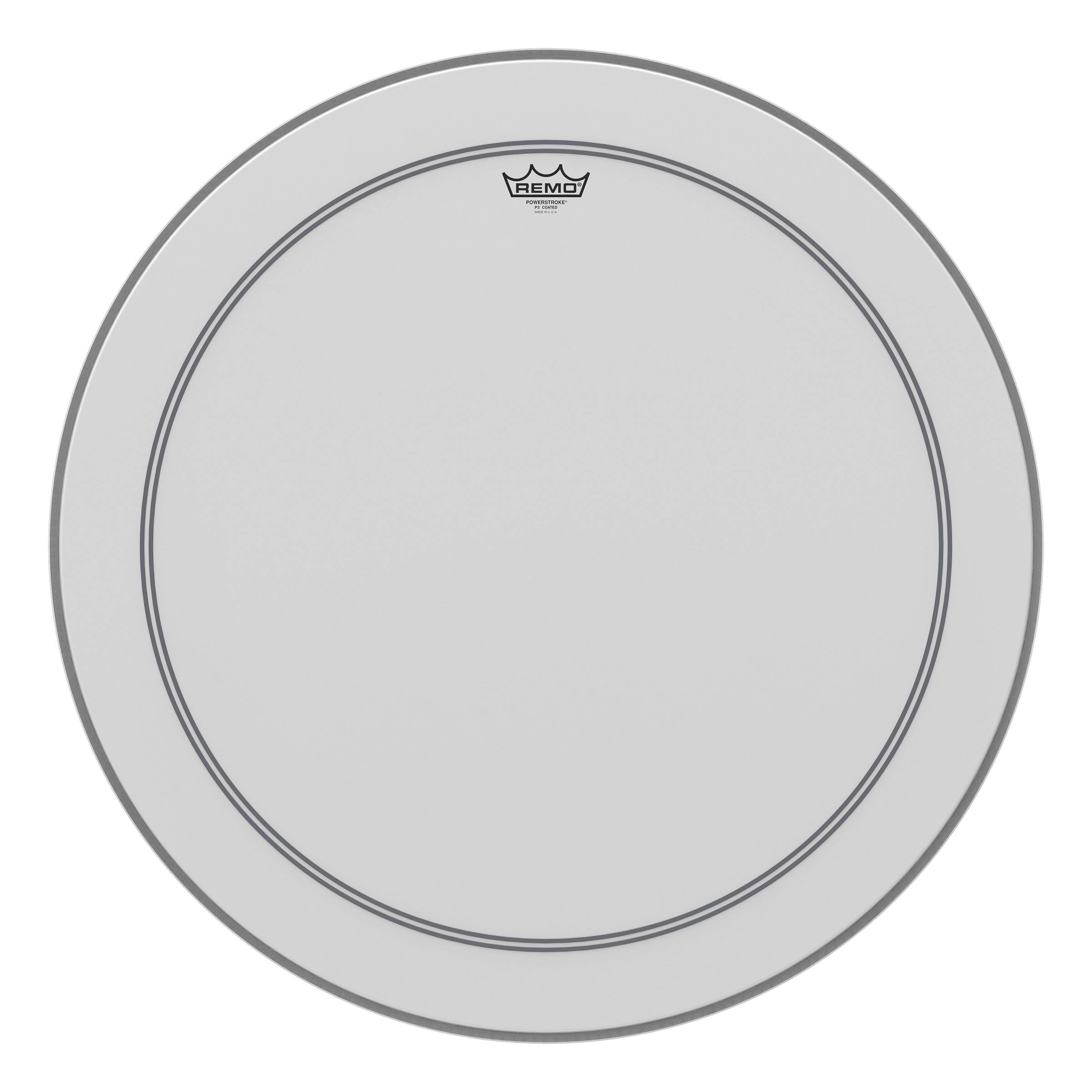 Remo Bass, Powerstroke 3, Coated, 28x22 Diameter, 2-1/2x22 Impact Patch