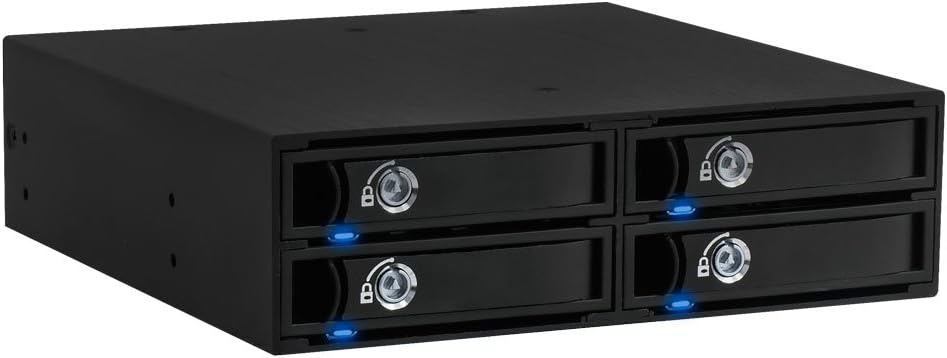 Kingwin SSHD HD Enclosure Internal 3 Hot Swap Bay Mobile Rack For 3.5” Solid State Hybrid Drive/HDD, SATA Enclosure, Support SATA I-III & SAS I/II